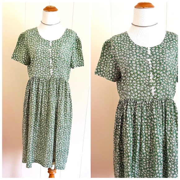 Vintage Dresses & Skirts - VTG Cottagecore Cottagecore Babydoll Dress